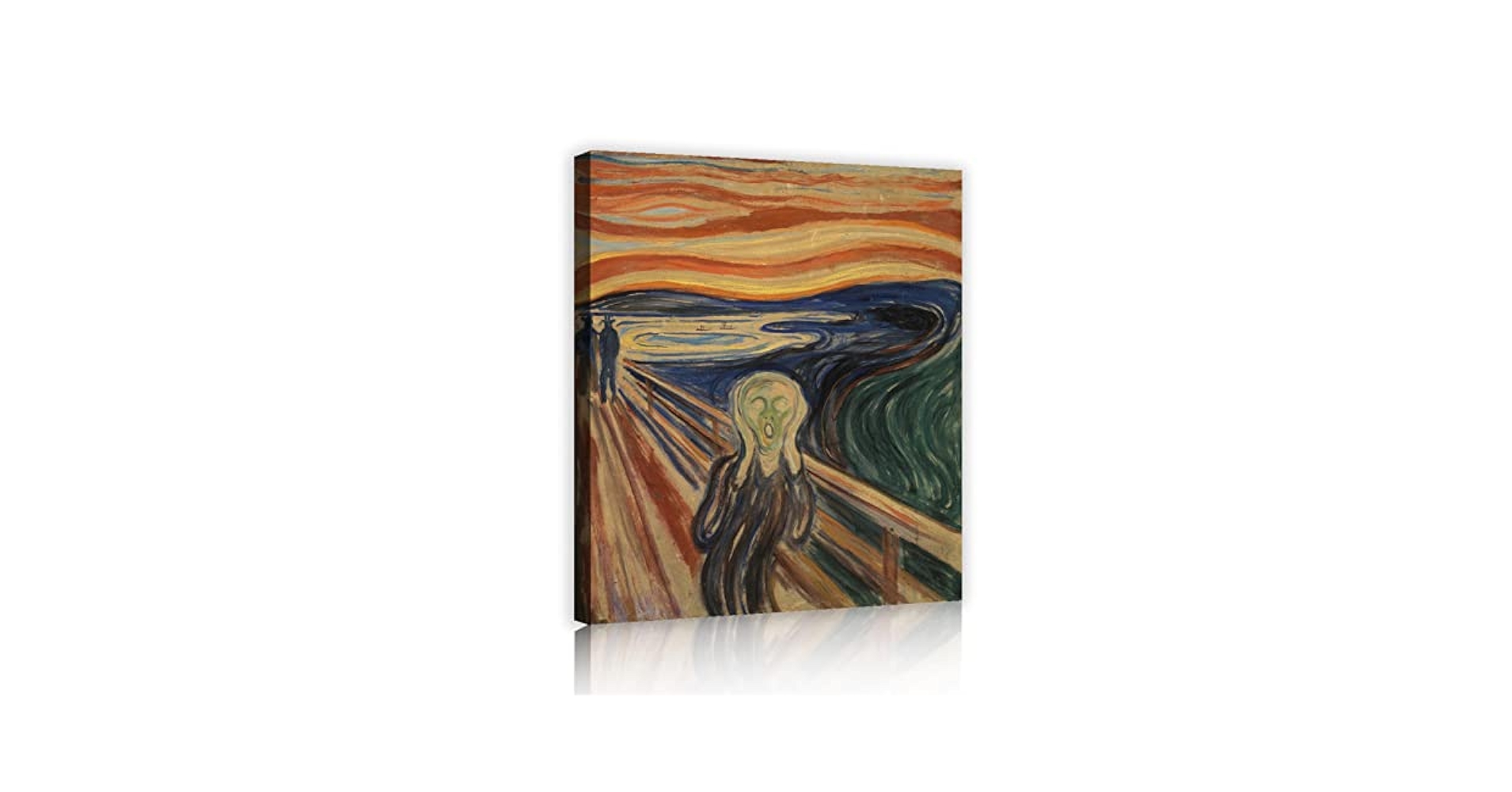 エドワルド・ムンク 作　(印刷)① エドヴァルド・ムンク（1863-1944）の「叫び」の絵 1893 Sun.83